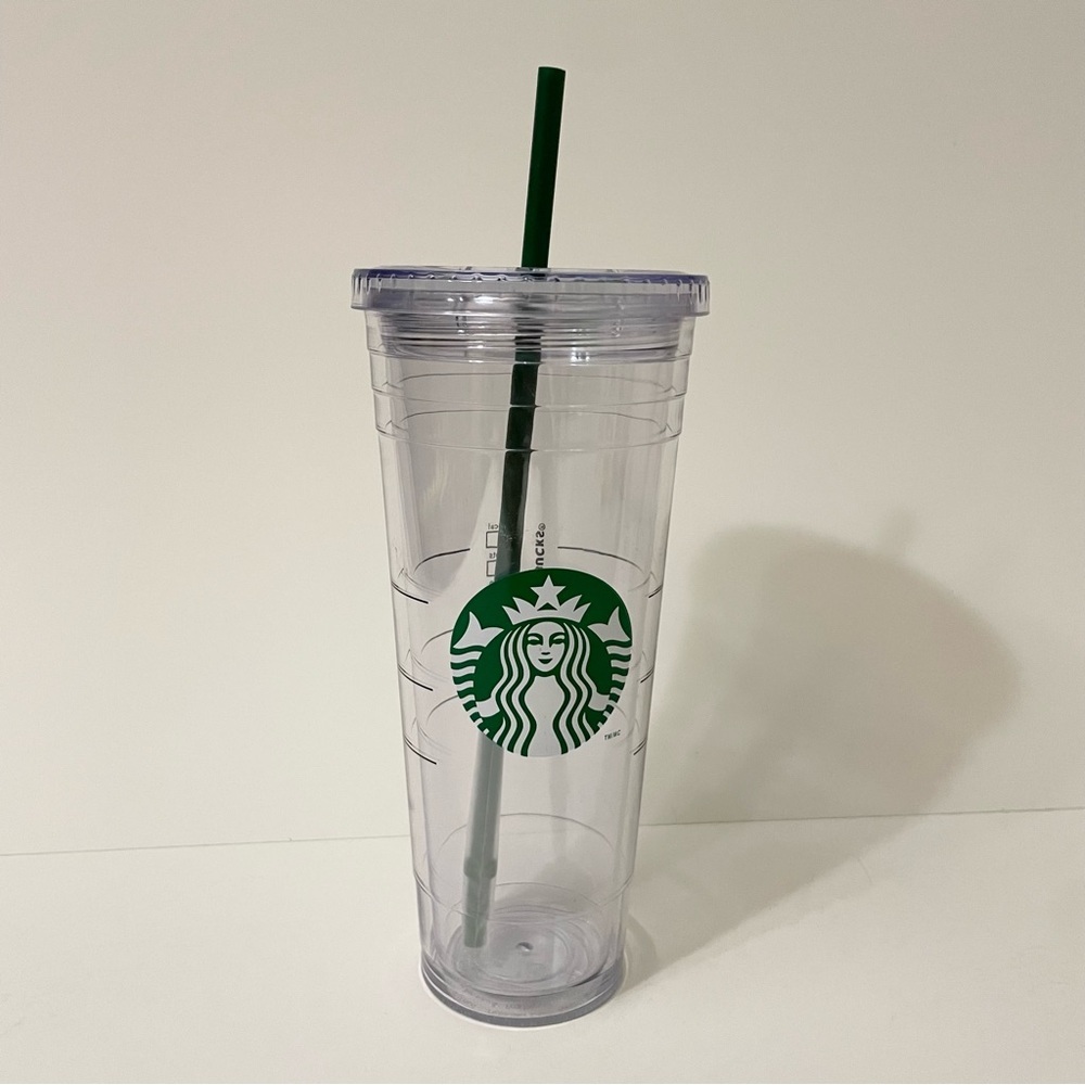 Starbucks Clear Venti Double Wall Cold Cup Tumbler 24oz